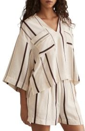 Reiss Carlota Stripe Cover-Up Top at Nordstrom
