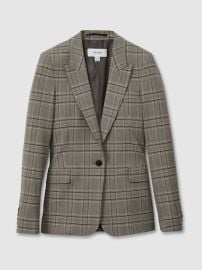 Reiss Checked Slim Fit Suit Blazer in Grey Check REISS at Reiss