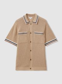 Reiss Coulson Crochet Shirt at Reiss