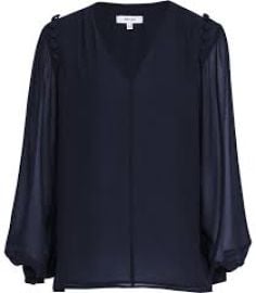Reiss Dana Button Detail Blouse at Reiss