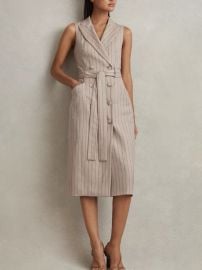 Reiss Dresses Nwt Reiss Andie Wool Blend Striped Double Breasted Midi Dress 468 Poshmark at Poshmark
