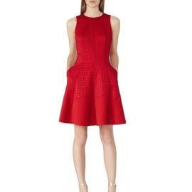 Reiss Dresses Reiss Red Cherry Pinot Cut Out Fit Flare Dress Poshmark at Poshmark