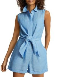 Reiss Ema Linen Playsuit at Bloomingdales