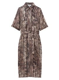 Reiss Farah Snake Tie Waist Midi Dress at Saks Fifth Avenue