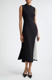 Reiss Faro Colorblock Detail Sleeveless Dress at Nordstrom