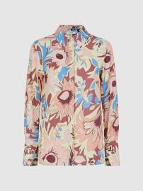 Reiss Floral Printed Shirt in Multi REISS at Reiss