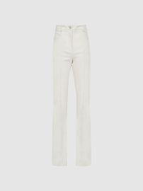 Reiss Florence High Rise Flared Trousers REISS USA at Reiss