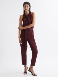 Reiss Frida Bow-Back Jumpsuit  REISS USA at Reiss