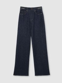 Reiss High-Rise Wide-Leg Jeans in Dark Blue REISS at Reiss