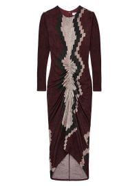 Reiss Jersey Ruched Printed Midi Dress at Saks Fifth Avenue