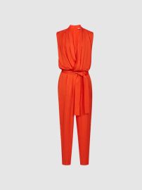 Reiss Kali Drape Jumpsuit  REISS USA at Reiss