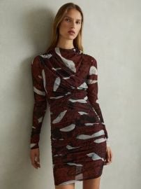 Reiss Kallie Abstract Dress Multi at John Lewis