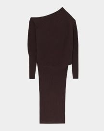 Reiss Lara One Shoulder Rib Knit Dress at Neiman Marcus