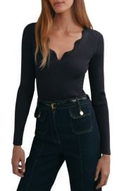 Reiss Lara V-Neck Knit Top at Nordstrom