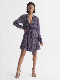 Reiss Luella Printed Mini Dress REISS USA at Reiss