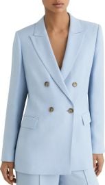 Reiss Magda Double Breasted Blazer in Blue at Nordstrom