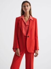 Reiss Maia Single Breasted Split Sleeve Tailored Fit Blazer REISS USA at Reiss