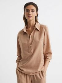 Reiss Matilda Embellished Long Sleeve Shirt REISS USA at Reiss