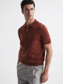 Reiss Maxwell Merino Wool Half-Zip Polo Shirt REISS USA at Reiss