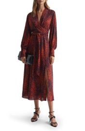 Reiss Maya Print Long Sleeve Maxi Dress at Nordstrom