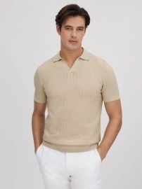 Reiss Mickey Open Collar Polo at Reiss