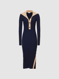 Reiss Nikola Knitted Bodycon Midi Dress REISS USA at Reiss