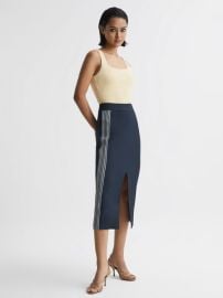 Reiss Pia High Rise Midi Pencil Skirt REISS USA at Reiss