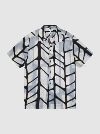 Reiss Rico Abstract Print Shirt at Reiss