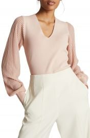 Reiss Savannah Ribbed Balloon Sleeve Sweater   Nordstrom at Nordstrom