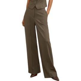Reiss Solene Wool Blend Wide Leg Pants at Nordstrom