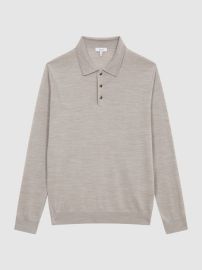 Reiss Trafford Merino Wool Polo Shirt REISS USA at Reiss