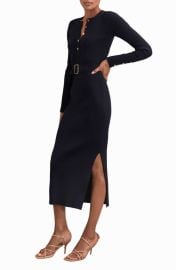 Reiss Willa Belted Long Sleeve Maxi Dress at Nordstrom