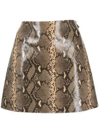 Rejina Pyo Elodie snakeskin effect Skirt at Farfetch