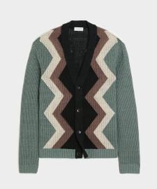 Relaxed Linen Cardigan in Silver Mist - Todd Snyder at Todd Snyder