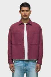 Relaxed Long Sleeve Overshirt Premium Italian Fabric at Hudson