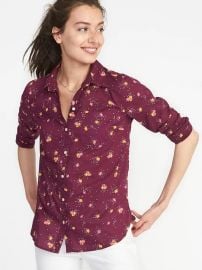 Relaxed Printed Classic Shirt at Old Navy