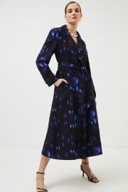 Relentless Satin Back Crepe Woven Trench at Karen Millen