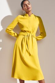 Remington Dress Citrus Yellow Stretch Jacquard - Welcome to the Fold LTD at The Fold