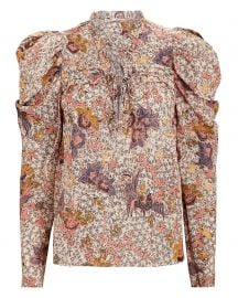 Remy Puff Sleeve Floral Blouse at Intermix