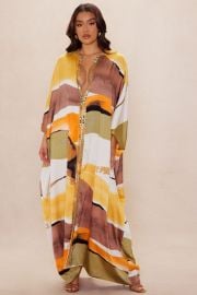 Rena Embellished Satin Maxi Dress - Yellowcombo Fashion Nova at Fashion Nova