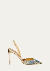 Rene Caovilla Crystal Halter Slingback Pumps - at Bergdorf Goodman