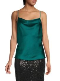 Renee C Satin Camisole Top on SALE at Saks Off 5th