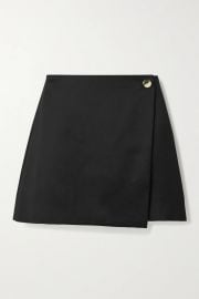 Renna Button-Wrap Miniskirt by Alice + Olivia at Net A Porter