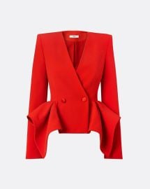 Renna Scarlet Red Jacket Maison Safiyaa USA at Safiyaa
