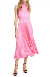 Renzo Pleated Sleeveless Midi Dress at Nordstrom