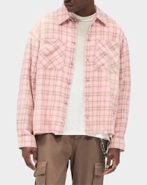 Represent Mens Legacy Check Cotton Shirt at Neiman Marcus