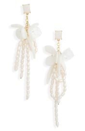 Resin & Faux Pearl Cluster Drop Earrings at Nordstrom Rack