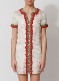 Resort 2008 Coral Embroidered Dress Authentic Vintage ReSee at ReSee