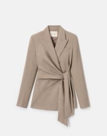 Responsible Stretch Wool Slim Wrap Blazer Lafayette 148 New York at Lafayette 148 New York
