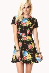 Retro floral dress at Forever 21